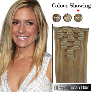 Clips-in Remy Human Hair Extensions #18/613