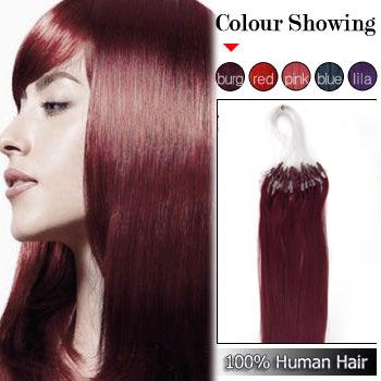 Micro rings/loop hair human hair extensions burg