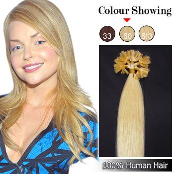 Nail Tip Human Prebond Hair Extensions #60