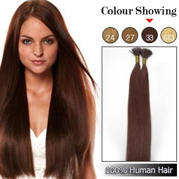 Stick/I Tip Human Prebond Hair Extensions #33